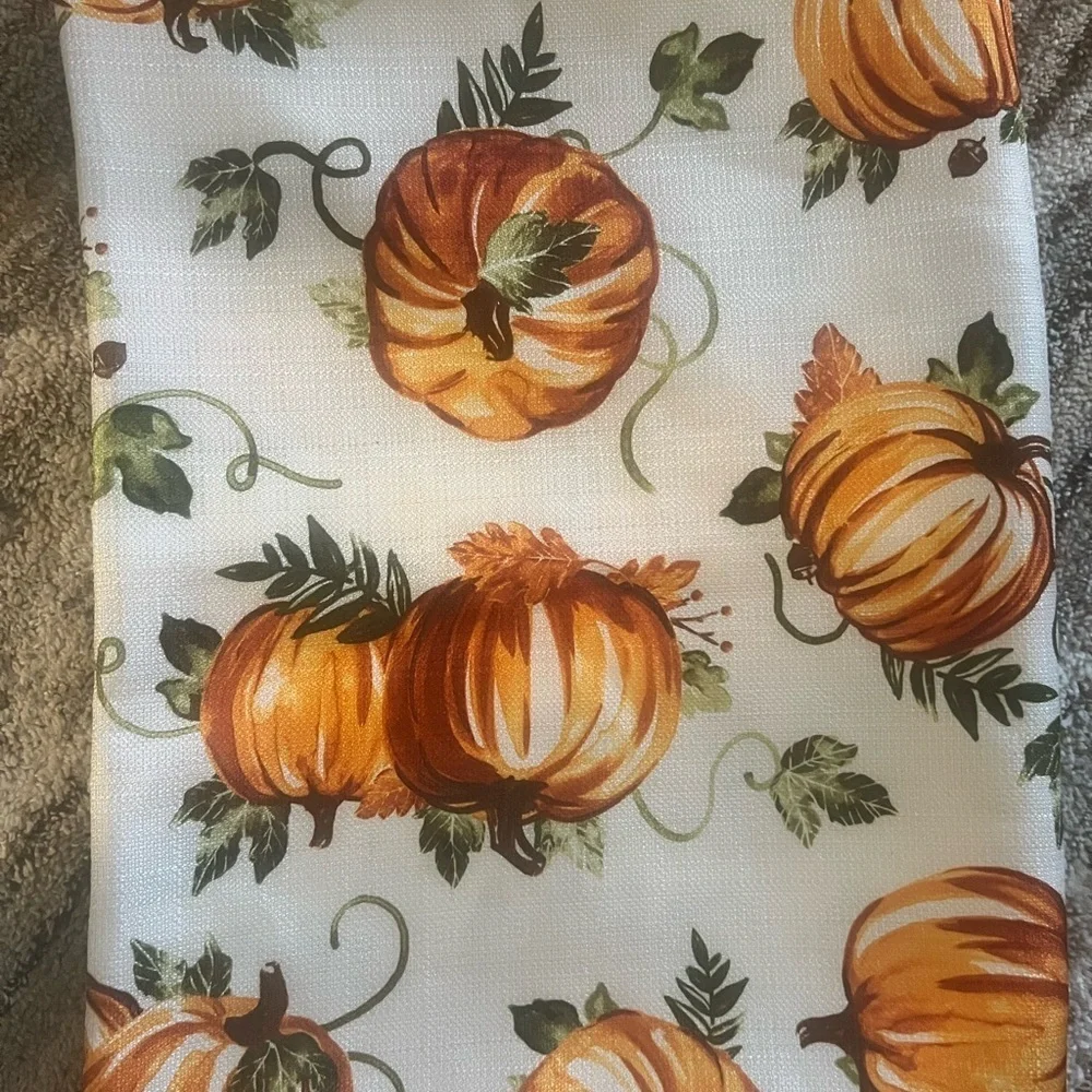 Autumn Pumpkin Print Fabric